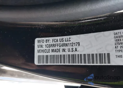 2024 Ram 1500 Big Horn 4X4 5'7 Box z USA, uszkodzony, nr VIN 1C6RRFFG4RN112179